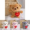 Soft And Cuddly Small Plush Bear Keychain Ideal For Bags Sweet Gift For Loved Ones