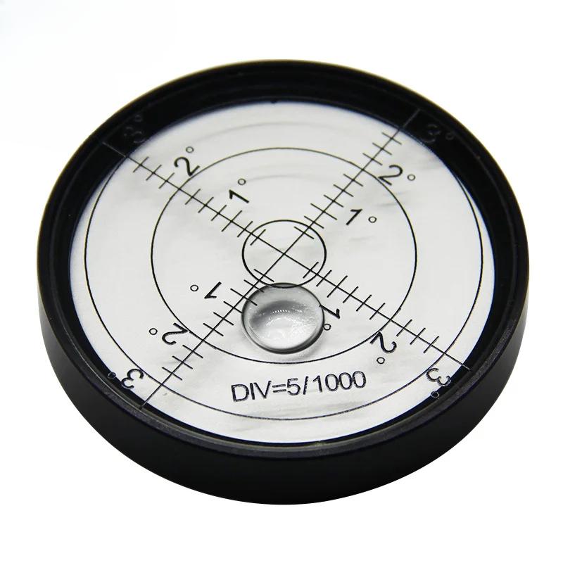 Magnetic Level Meter Mini Metal Level Bead High Precision Horizontal Bubble Round Small Household Level Bubble 60*10mm