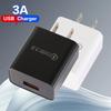 18 Вт Однопортовое USB-быстрое зарядное устройство QC3.0 для мобильного телефона, дорожное зарядное устройство