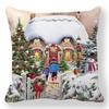 Домашний Декор Рождественская Коллекция Чехол для Подушки с Принтом Шара и Животных для Спальни Гостиной x наволочка