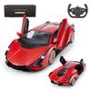 RASTAR 1/14 Scale Lamborghini Si?n RC Car, 2.4GHz Red, Manually Openable Doors, for Kids