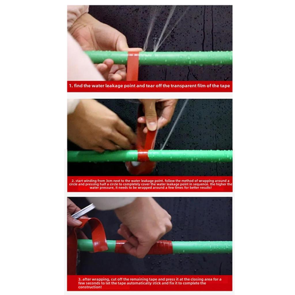 Самоклеящаяся Водонепроницаемая Лента Заплатка Клей Герметик Ремонт Остановить Течь Водонепроницаемая Клейкая Лента для Ванной Кухни Душа Ремонта Водопроводных Труб