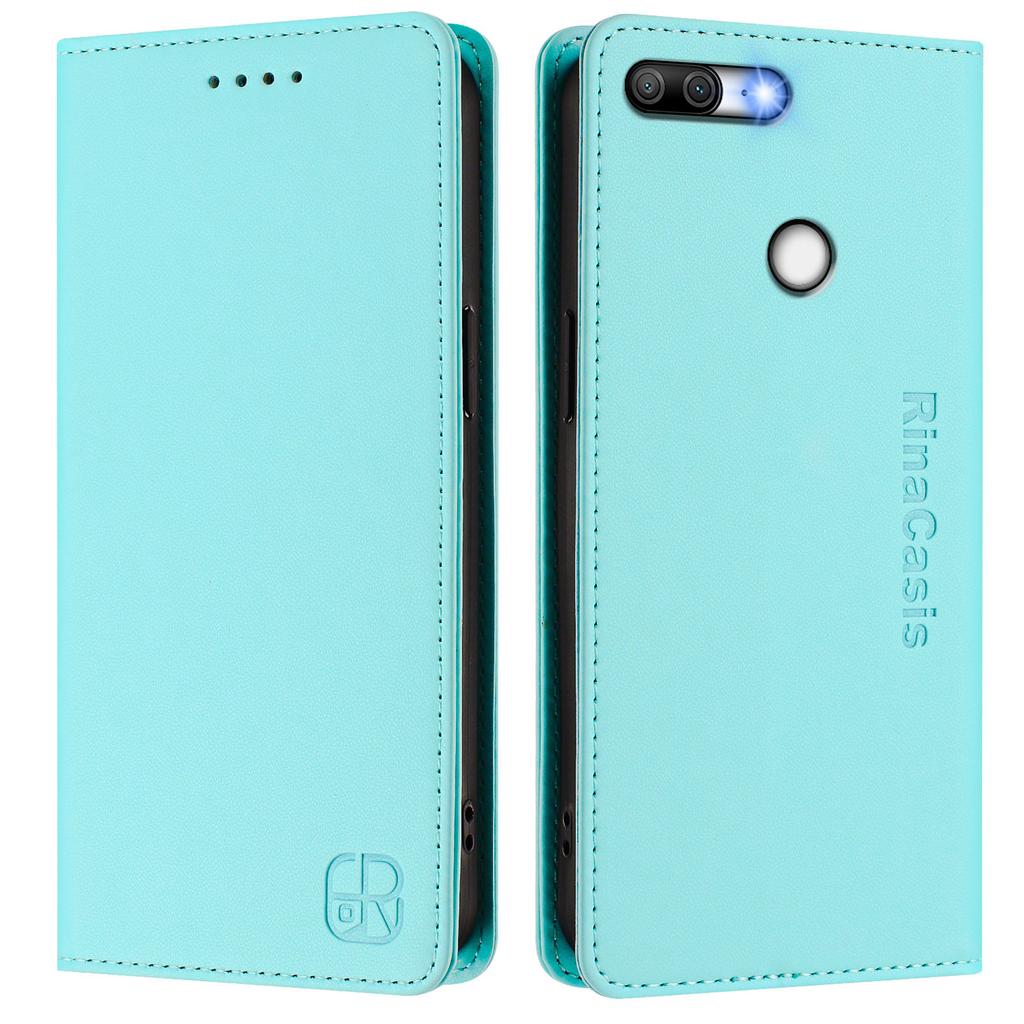 Для Huawei P20,P30,P40,P50,P60,P Smart 2019,Honor 9 Lite,X6,X8,X5b,X9b,X50,X60,... Премиальный чехол-кошелек из искусственной кожи, ударопрочный и с блокировкой RFID