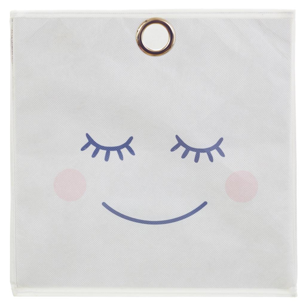 Les Trésors De Lily [A1797] - Куб для хранения 'Дива - Спящие Глаза' белый - 30x30