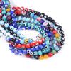 4/6/8 мм красочные круглые бусины от сглаза свободные глазурованные стеклянные бусины лэмпворк для изготовления ювелирных изделий