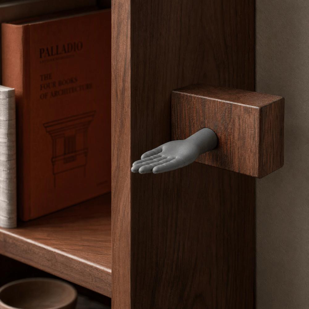 3D Printed Hand Shape Screw Hook Realistic Wall Mount Key Holder Unique Key Hanger Entryway