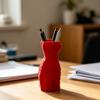 3D-печатный держатель для ручек в виде платья, подставка для кистей для макияжа, органайзер для хранения карандашей в форме платья, настольная новинка-подставка для карандашей для школы и офиса