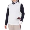 Knit Vest Crew Neck Sleeveless Jacquard Simple Golf MGWXJL82 WH00 [Munsingwear] Women's (White)