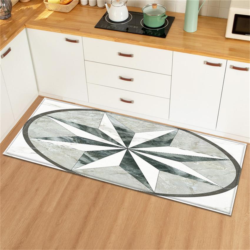 Magic Photo Rug for Kitchen Entrance Doormat 3D Vortex Illusion Pattern Printed Dining Room Rugs Multicolour Home Decoration
