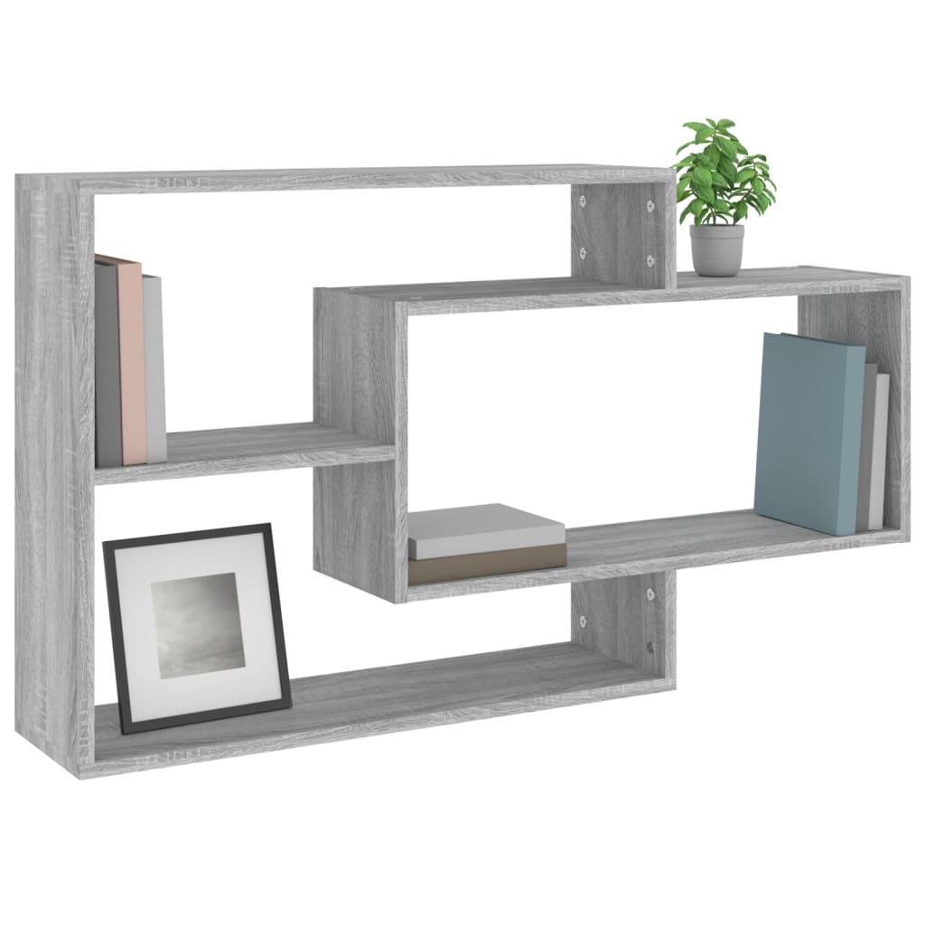 Wall Shelf Grey Sonoma 104 x 20 x 58.5 cm Particleboard