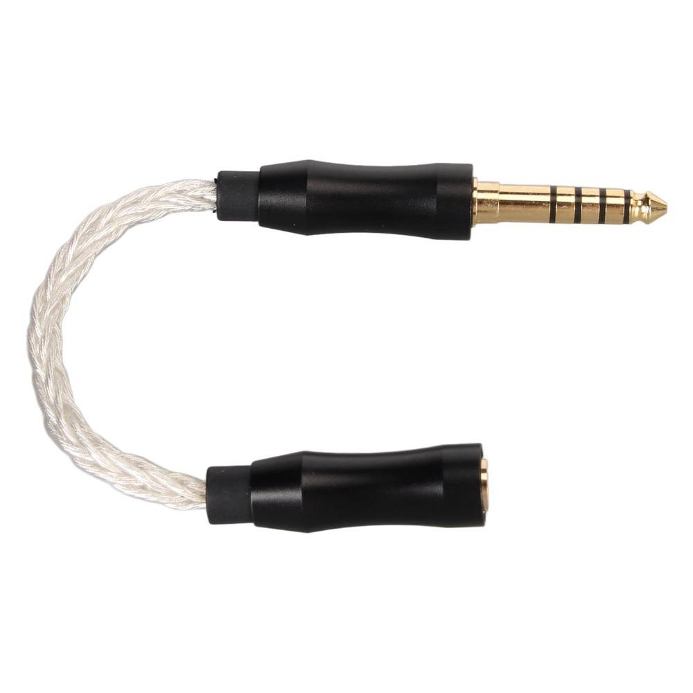 Gold Plated 3.5mm to 4.4mm Adapter Upgrade Cable High-Fidelity Audio