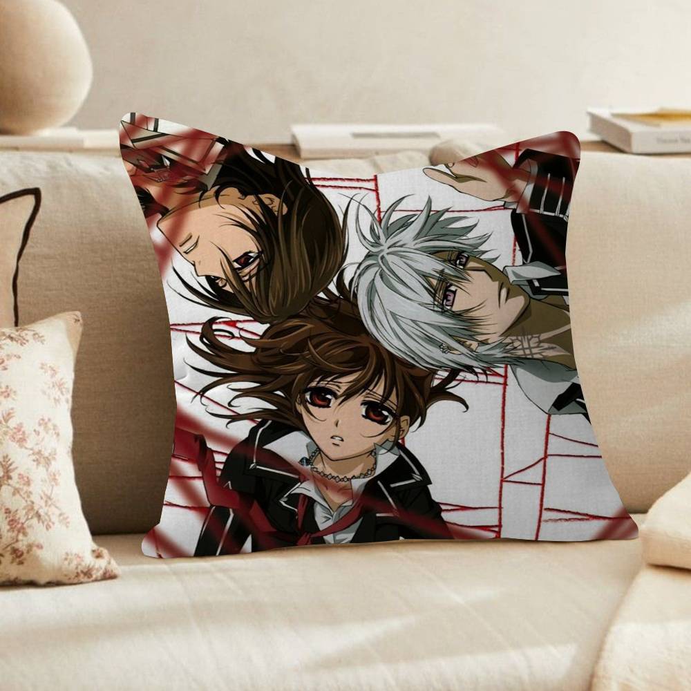 PC Anime VVampire Knight Cushion Cover Car Throw Pillow Case For Sofa Car Christmas Gift