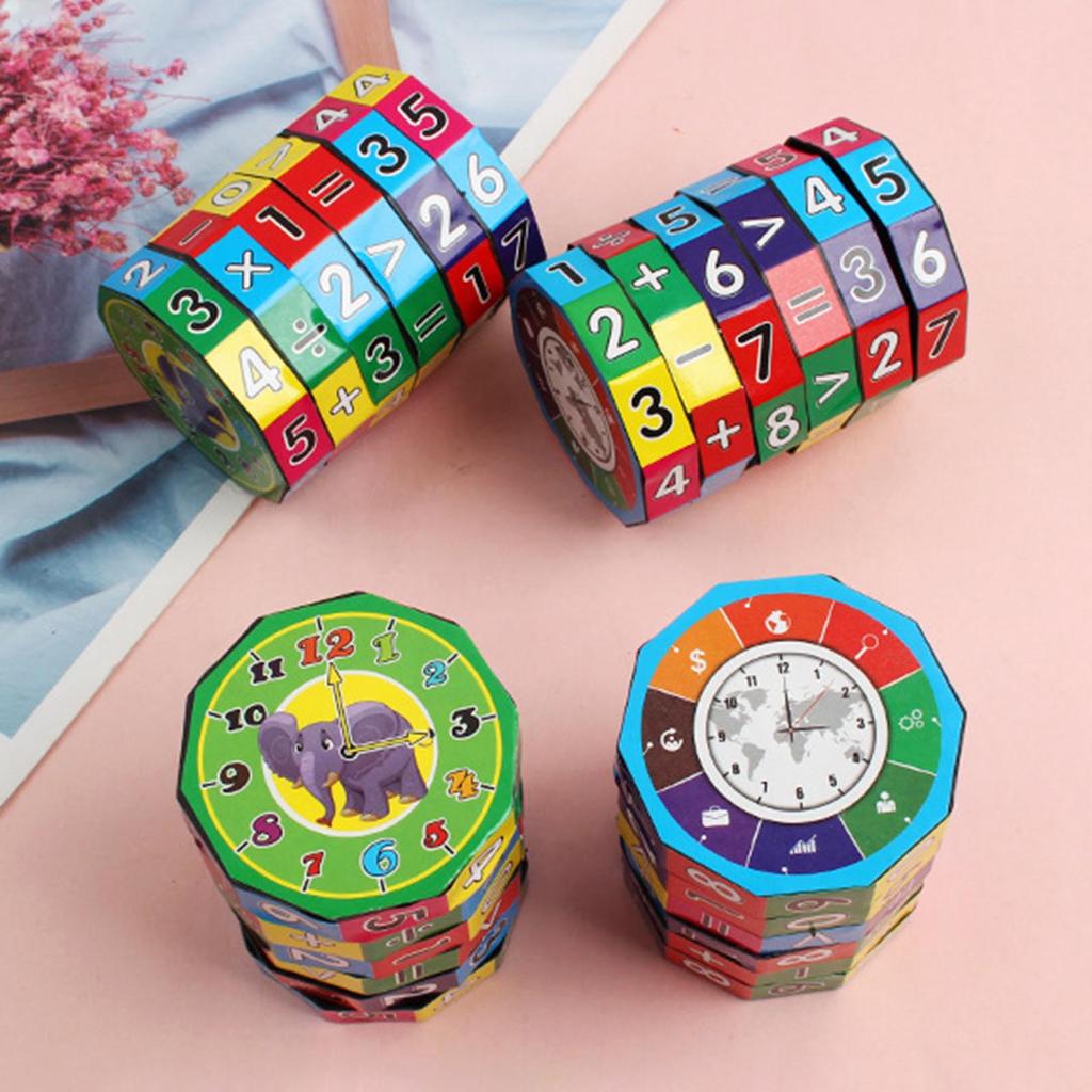 Children Math Toy Learning Puzzle Mathematical Operation Magic Cube Toy Brain Developmental Puzzle Game Primary Kid Gift