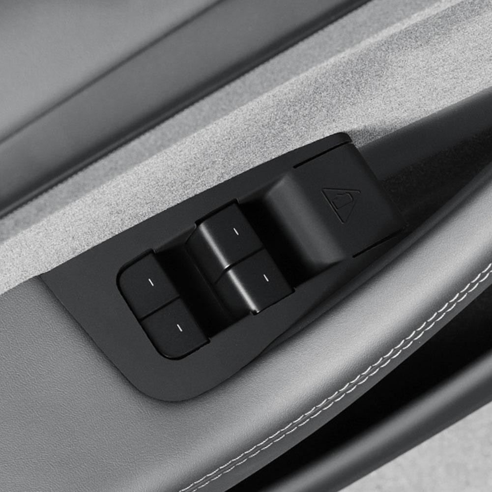 Кнопки переключателя стеклоподъемника для Tesla Model Y Juniper 2025 Аксессуары 4 шт. Силиконовая накладка на ручку открывания двери Наклейка для защиты автомобиля