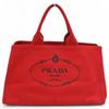 Auth Canapa Tote Bag Red Canvas BN1872 Pr9946dd Used