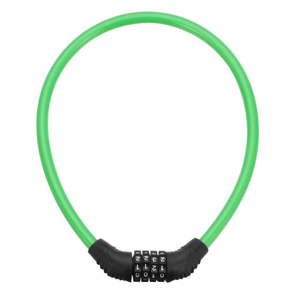 Bicycle Steel Cable Chain Resettable Combination Number Bike Lock 4 Digit Password Padlock