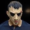Realistic Male Head Hard Man Angry Human Face Mask Bloody Full Head Latex Masks Movie The Crow/The Woods Bill Skarsgard Mask