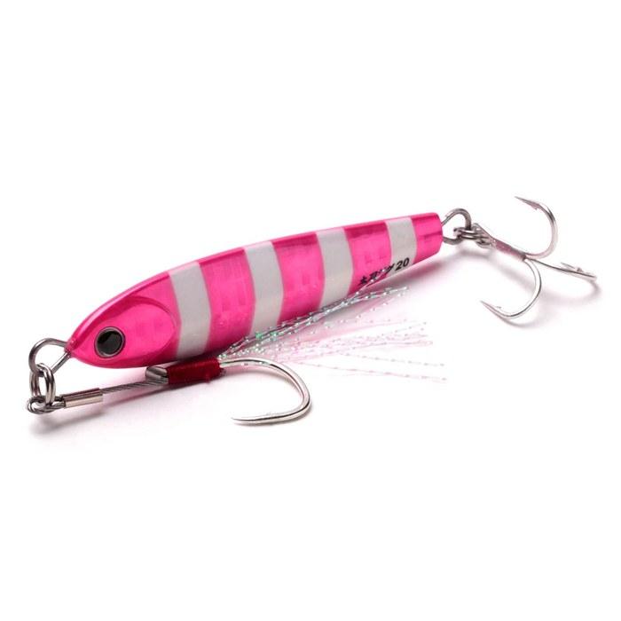 Jackson Tachi Jig 40г #PKZ Розово-зебра Светонакопительный