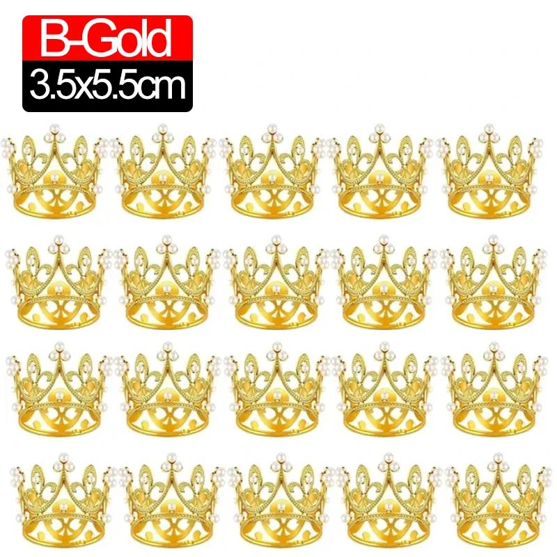 10/1 шт. Мини-корона, украшение для торта, принцесса, жемчужная тиара, детские украшения для волос на свадьбу, день рождения, вечеринку, украшение для торта