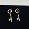 Zinc Zinc Alloy Key Shaped Brooch Vintage Style Metal Decorative Pin Suit Coat Accessory  Clothing Decor