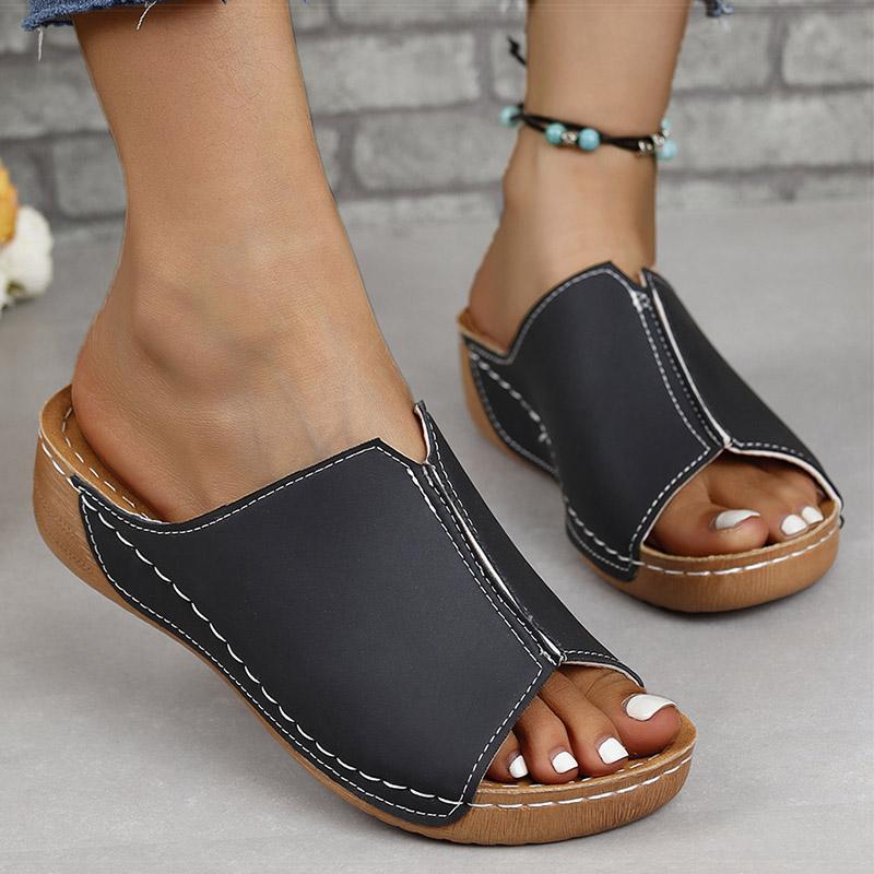 Женская трендовая обувь, женские сандалии на танкетке, летняя женская обувь на каблуке, Sandalias Mujer, тапочки на танкетке, женская летняя обувь