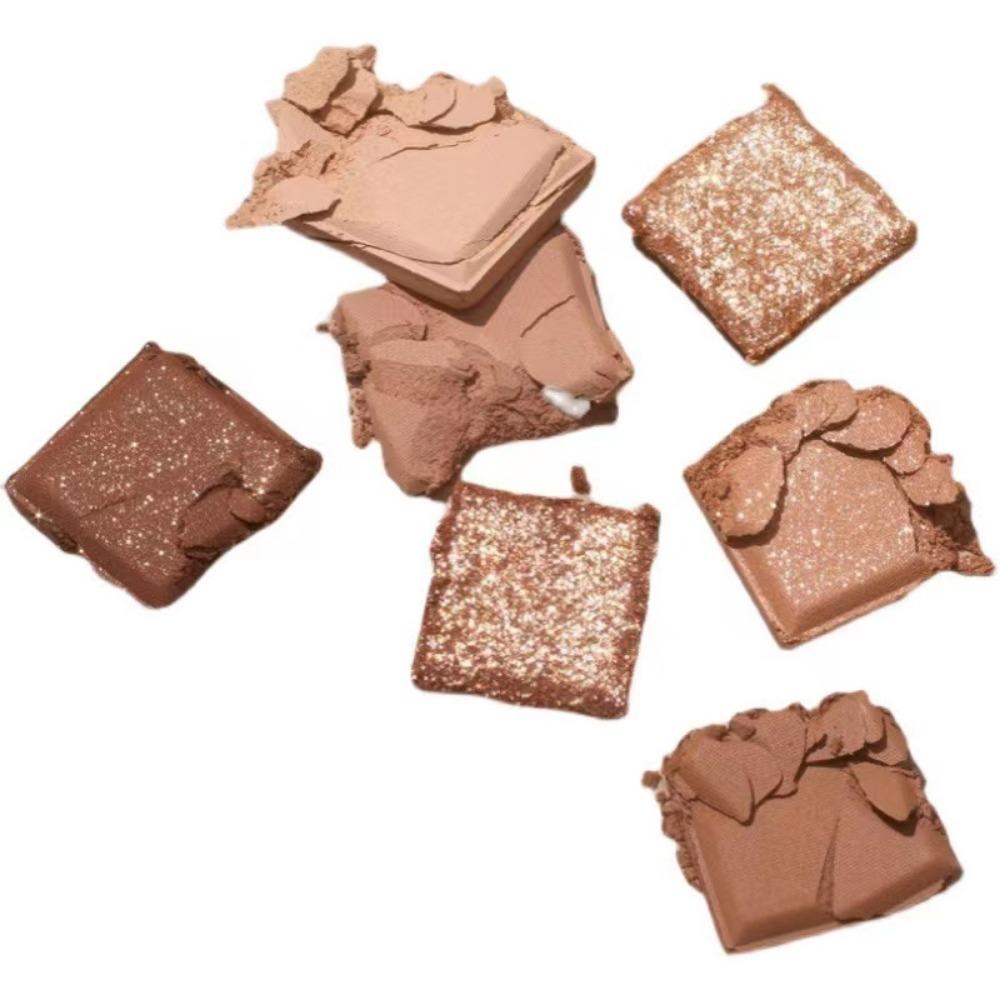 Девять цветов палитры теней для век шелковистый шоколад водостойкая фиксация бархатная матовая матовая пудра палитра теней для век палитра объемный порошок длительный натуральный