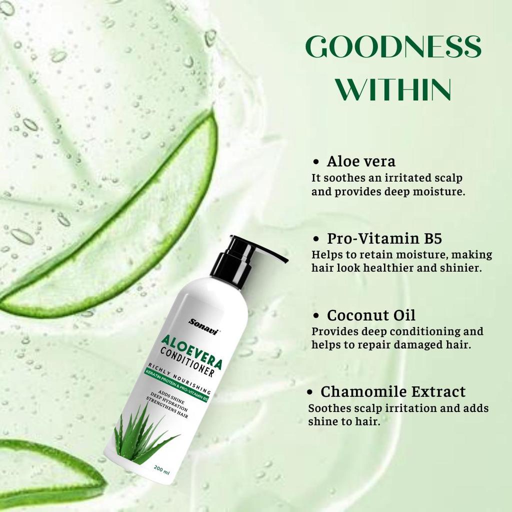 Питательный шампунь и кондиционер с алоэ вера Combo | Укрепляющий набор для ухода за волосами, Combo Kit