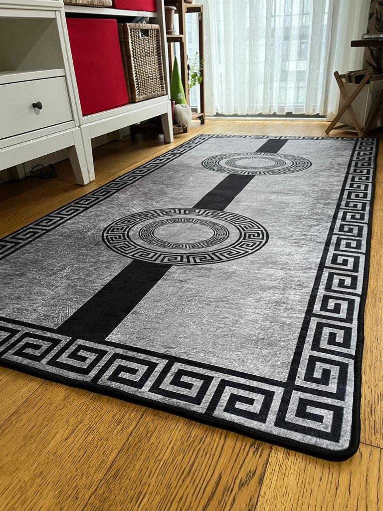 EPeddler Home Современный классический узор Цифровая печать Моющаяся нескользящая точечная основа Новое поколение для гостиной, спальни, прихожей и напольного коврика