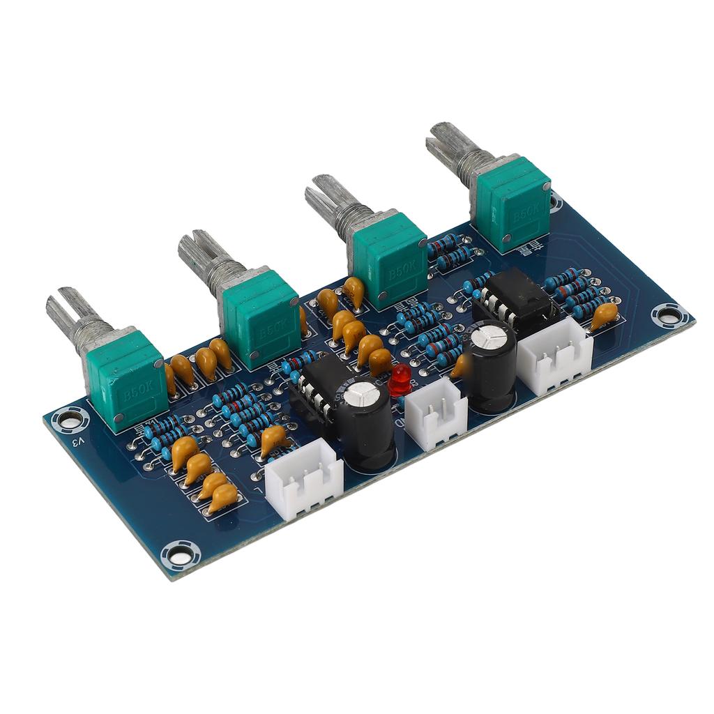 Preamp Tone Board Dual Channel High Mid Bass Adjustment Dual Core NE5532 Chip Volume Tone Control