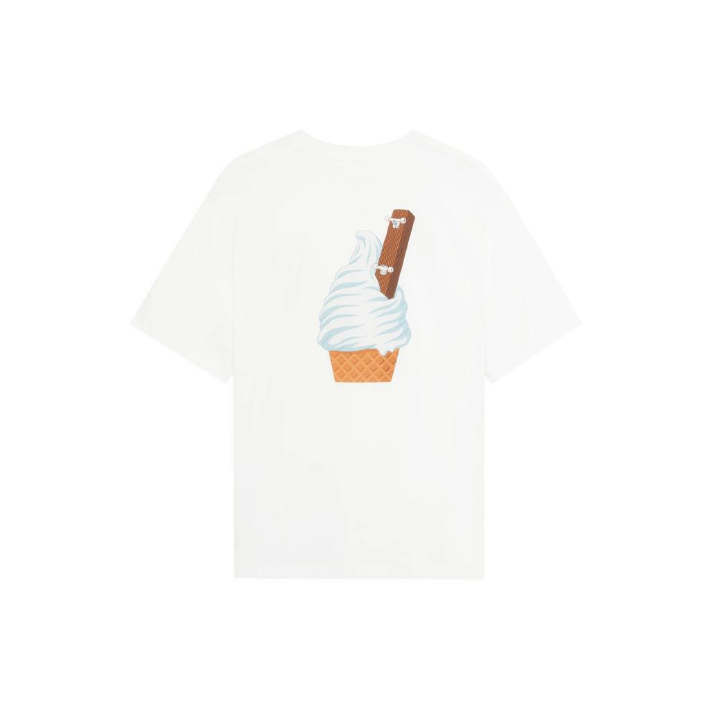 Li-Ning X Phil Hackett Художественная совместная серия с принтом из мультфильмов, свободная футболка с круглым вырезом и коротким рукавом, топы унисекс молочно-белого цвета AHSS859-2