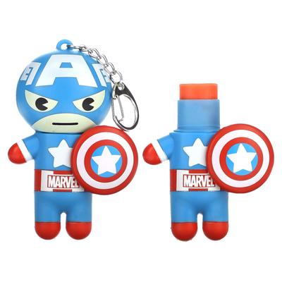 Marvel Капитан Америка, Бальзам для губ, Красный, Бело-синий-Ягодный, 4 г (0.14 унц)