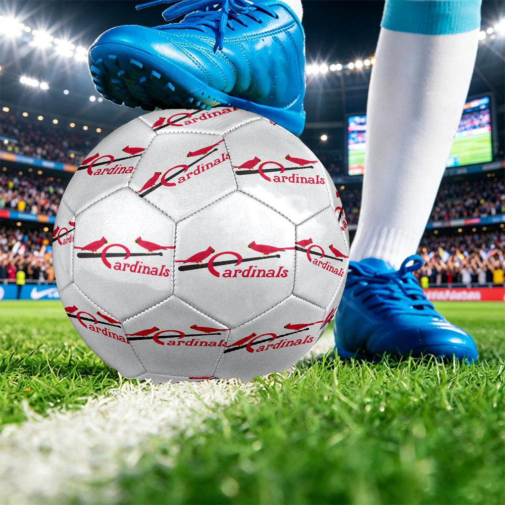 St. Louis Cardinals Size 5 Sports Training Ball Shock Absorbing Durable Ball For Match Daily Practice Outdoor Activities