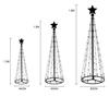 Smart LED Christmas Cone Tree Light 2.1M APP Control Lighted Artificial Tree with Star Topper DIY RGB LEDTree Light Show