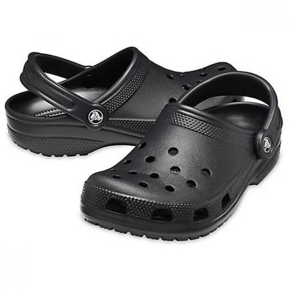 Crocs Магазин подлинных классических сабо черного цвета 10001 001