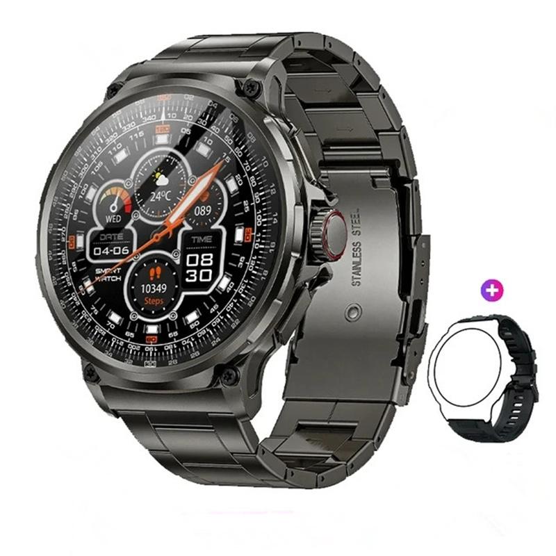 Смарт-часы V69 для мужчин, Bluetooth-вызов, большой экран 1,85 дюйма, монитор сердечного ритма и здоровья, 710 мАч, умные часы, спортивный фитнес-трекер