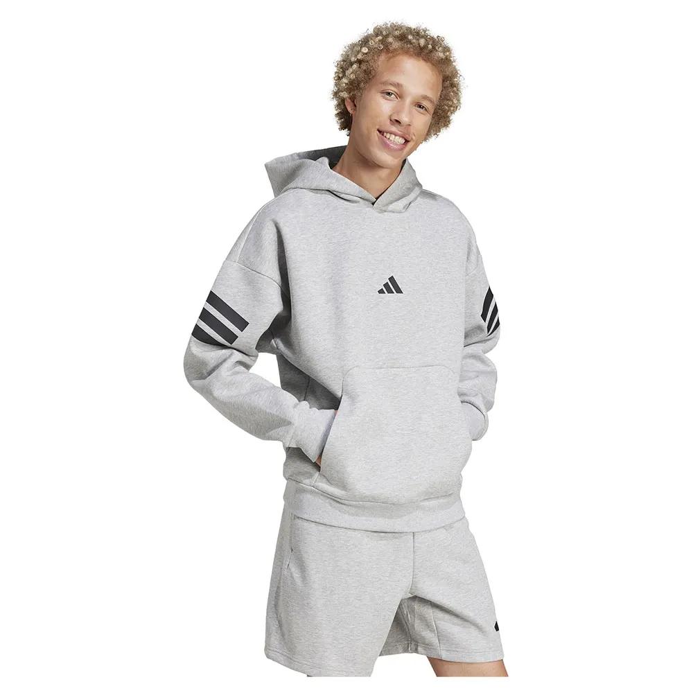 Adidas Future Icons 3 Stripes Hoodie grey