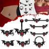 Gai Bei Oumei Halloween Devil Lip, Nipple & Navel Ring, Ghost Head Ear Cartilage & Nose Stud Piercing Set.