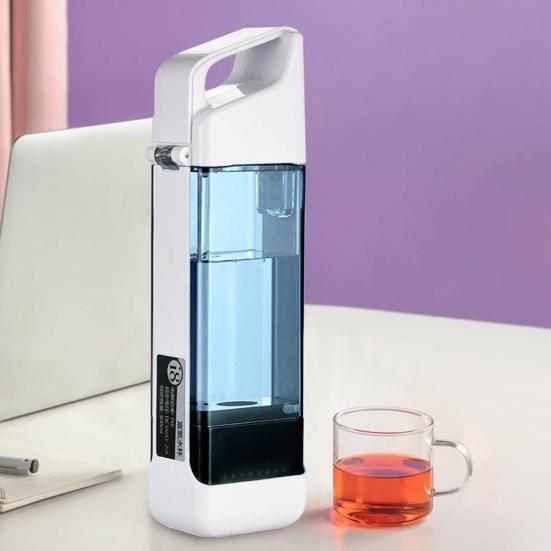 Чашка для богатой водородом воды. Разделение водорода и кислорода. Герметичная прозрачная стеклянная бутылка для воды. Портативный спортивный чайник на открытом воздухе для путешествий, кемпинга.