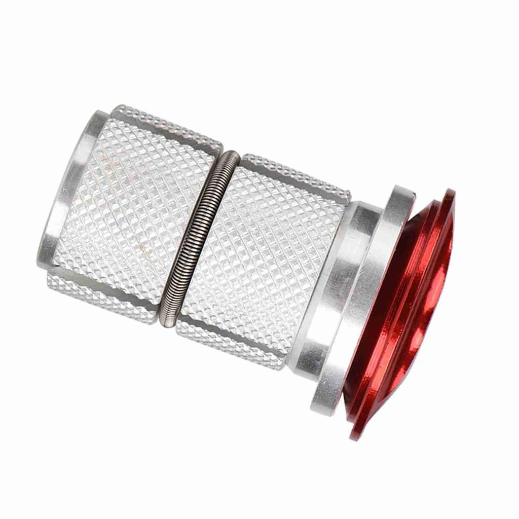Aluminum Alloy Stem Headset Top Cap Bike Fork Expander Bung 1/1.25inch (Red)