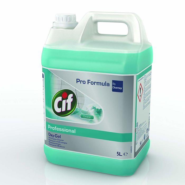 Cif - 7517870 - Oxygel Océan - Nettoyant sols multi-usages professionnel - 5L
