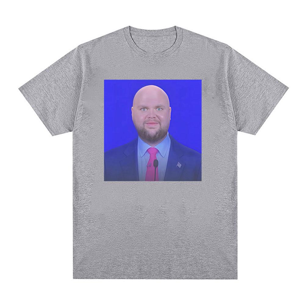 JD Vance Meme Bald Baby Face Funny Tee Shirt Men Women Fashion Humor Gothic Oversized T Shirt Cotton Casual Short Sleeve T-shirt