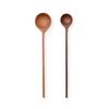 Eda (Eda) Wooden Measuring Spoons [Official Ki Duki] OKUDAIRA BASE (Okuhira Base) Design Set of One Tablespoon and One Teaspoon, Wooden Coffee Spoon,