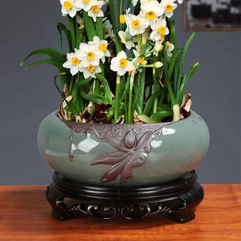 Retro Plastic Flower Pot Tray