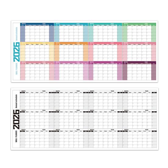 Super Large Wall Sticker 2026 Calendar Reusable Matte Whiteboard Home Work Planner Year-Round Planning Tool