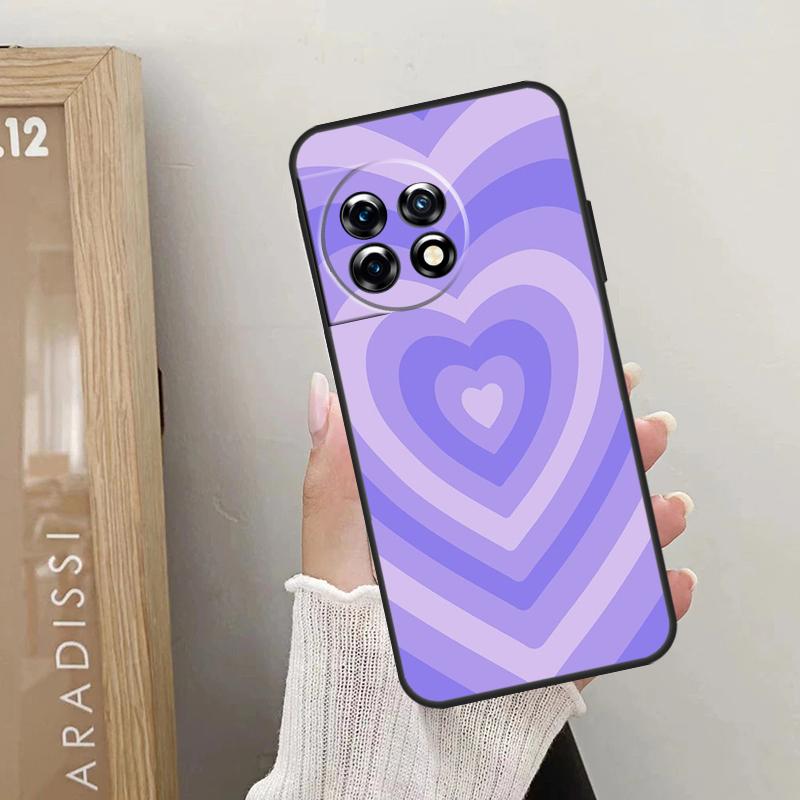 Colorful Heart Circle Love Case For OnePlus 12 11 9 10 Pro 9RT 10T 10R 12R OnePlus Nord 2 CE 3 Lite CE4 N10 N20 Cover