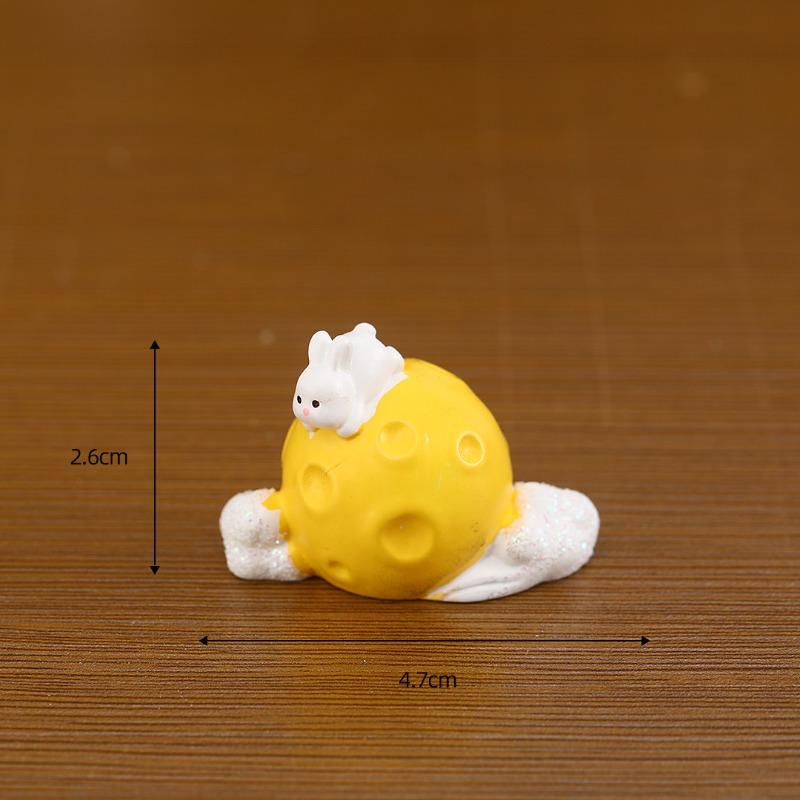 Mid-Autumn Festival Mooncakes Rabbit Figurines Decorative Gifts Accessories Car Office Desks and Small Ornaments