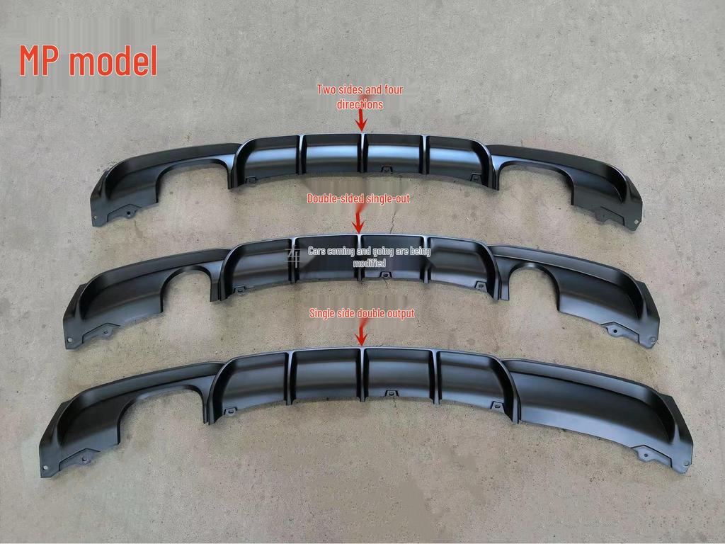 Комплект кузовных деталей BMW 3 серии F30 F35 МТ МП Черный Задний Бампер и Спойлер.