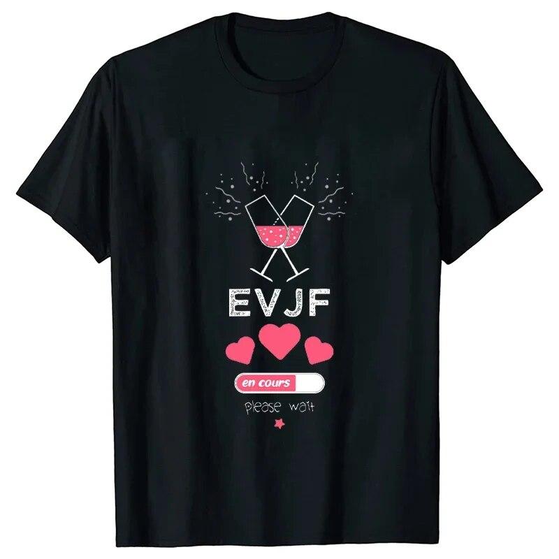 Футболка Evjf Femme French Girls Футболка для девичника «Команда невесты» Футболка для свадебного душа Друзья Свадебный топ для девичника