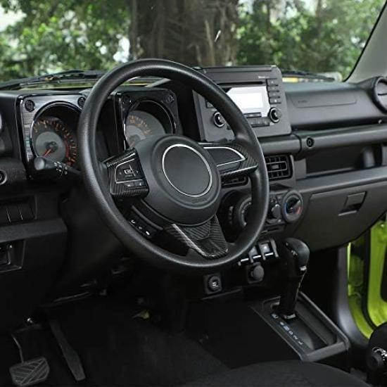 Панель переключателей рулевого колеса ANTC для Suzuki Jimny JB64 JB74 Материал 3M Клейкая лента Установка Интерьер Jimny Вид под карбон Простая установка