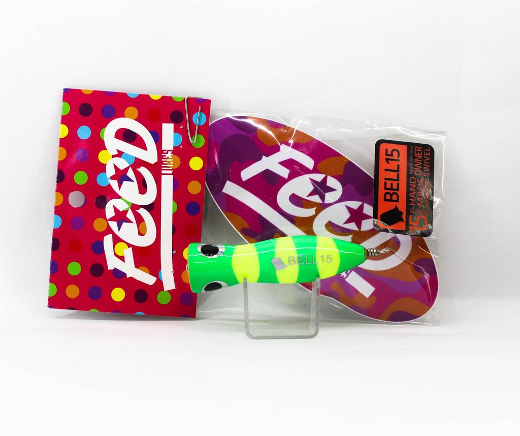 Feed Bell 15 Hand Made Wood Popper Floating Lure 15 grams 77 (3077)